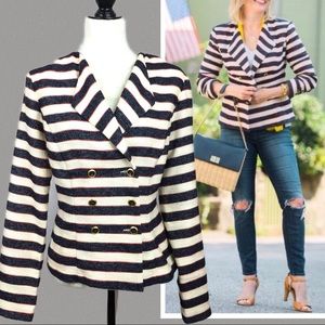 CAbi Striped Jacket Size 10
